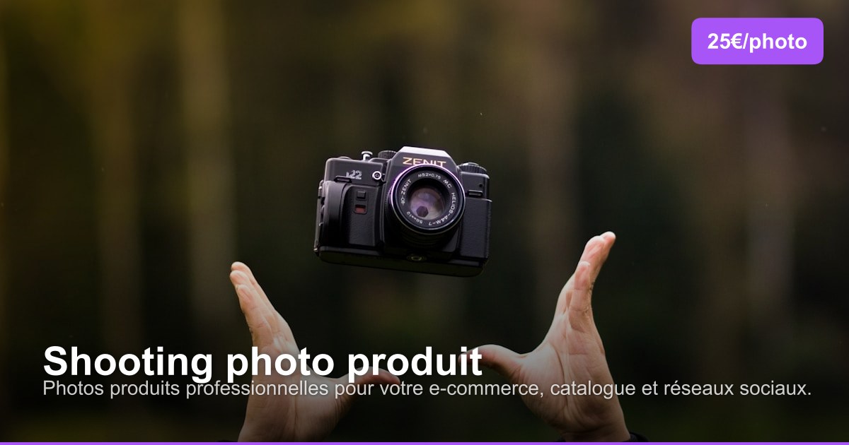 Shooting photo produit dans l'arrondissement de Liège